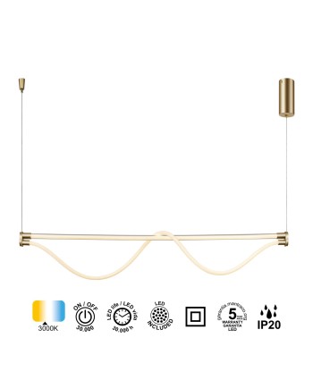 FUGAZ * LÁMPARA LED 38W - PINTURA ORO